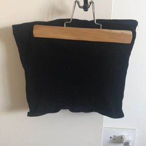 Ribbed crop tube top